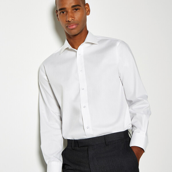 Kustom Kit Premium Long Sleeve Classic Fit Oxford Shirt Thumbnail