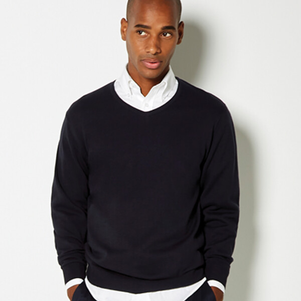 Kustom Kit Arundel Cotton Acrylic V Neck Sweater Thumbnail